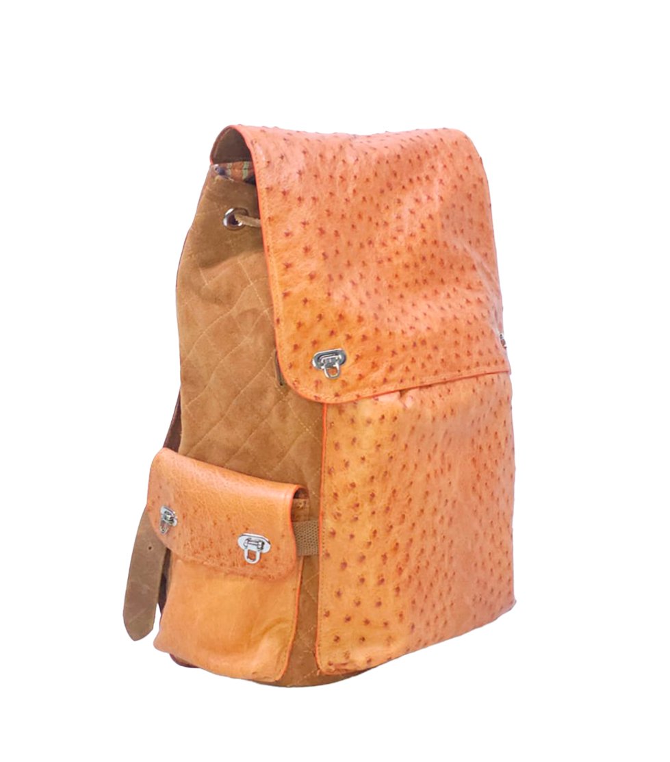 mochila de avestruz verdadeiro