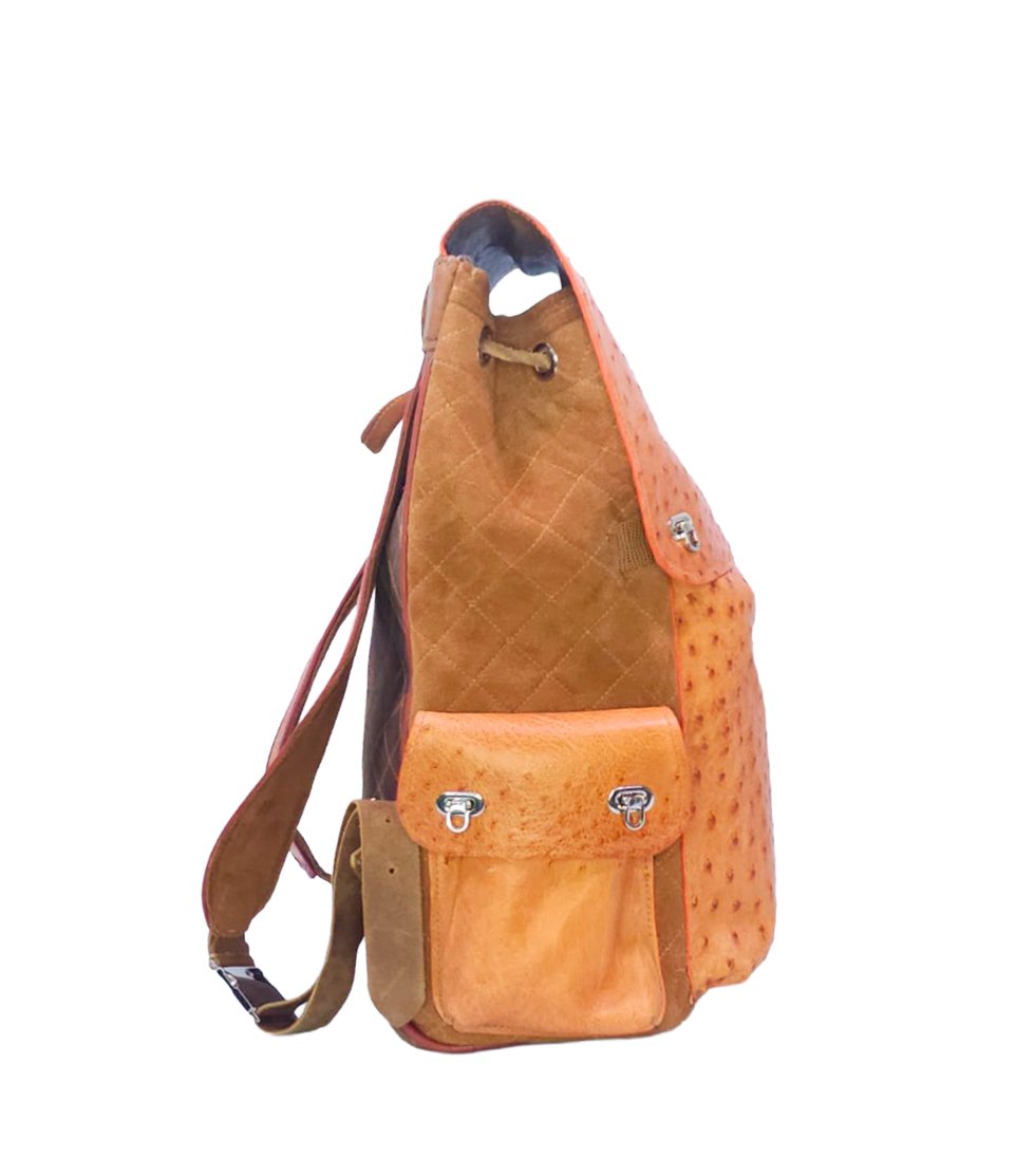 mochila de avestruz verdadeiro