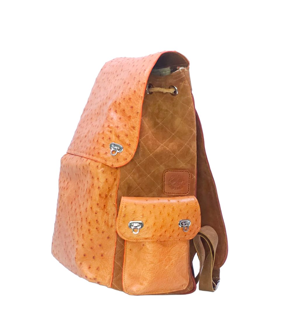 mochila de avestruz verdadeiro