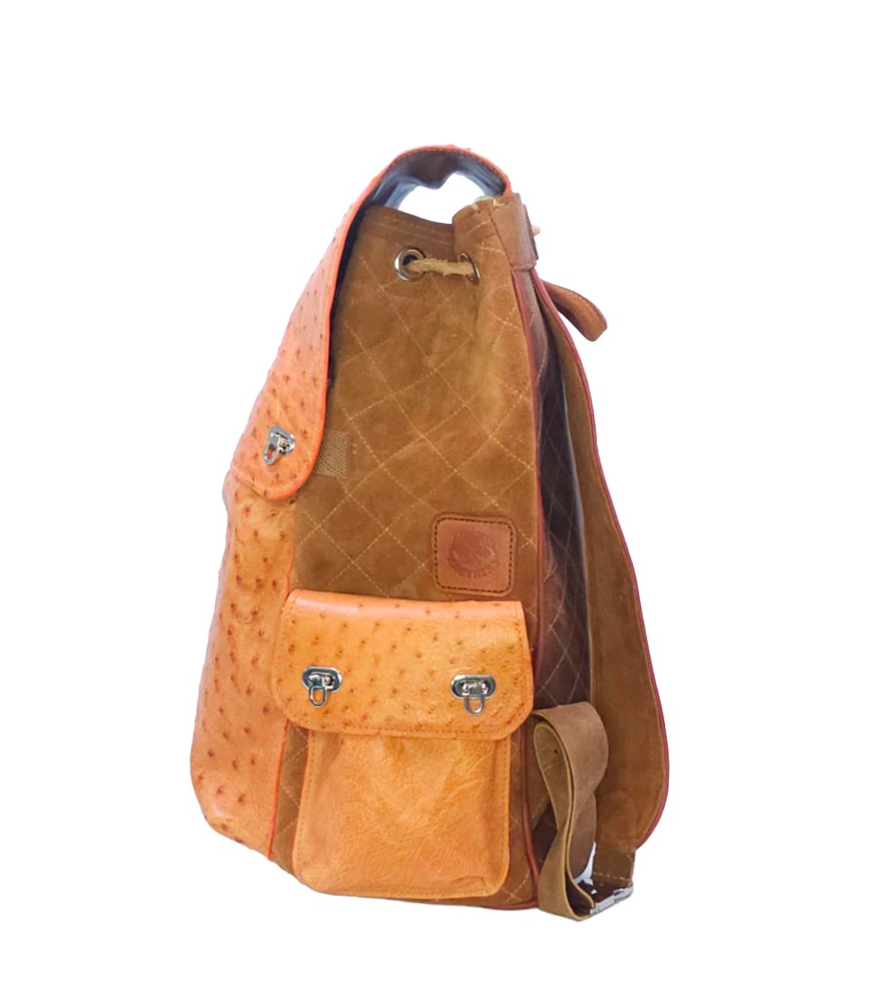 mochila de avestruz verdadeiro