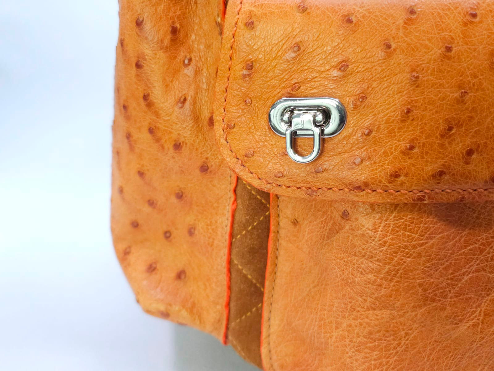 mochila de avestruz verdadeiro